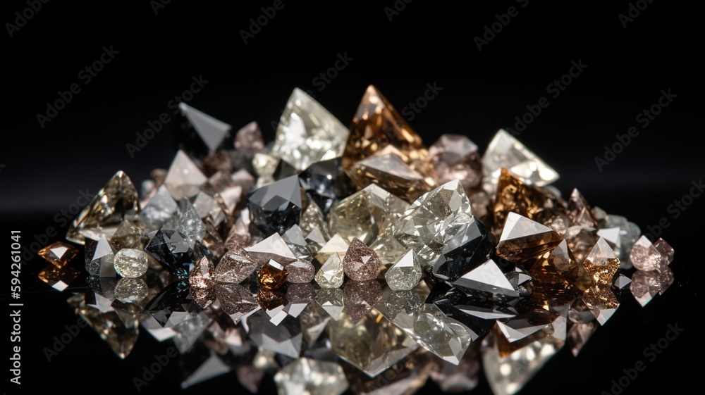 A mesmerizing pile of diamonds A mesmerizing pile of diamonds