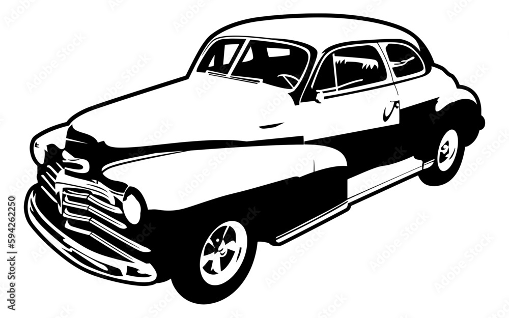 Retro Vintage American Classic Car