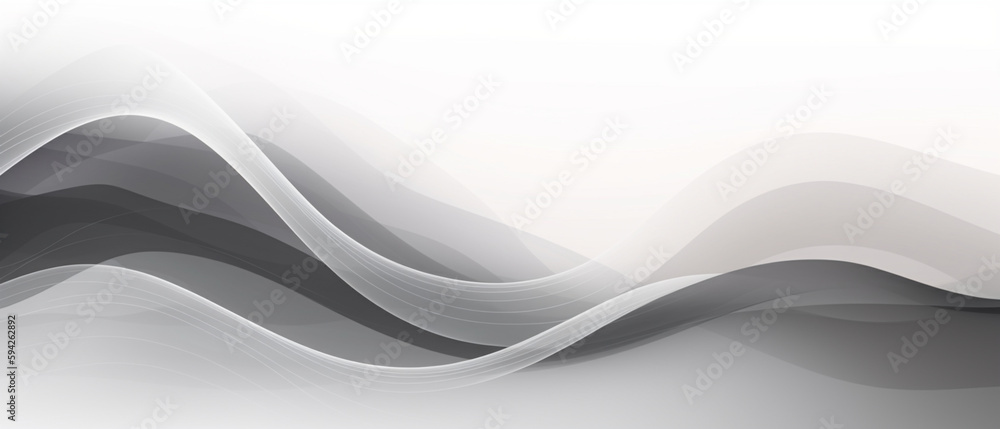Abstract grey, white smooth element swoosh speed wave modern stream ...
