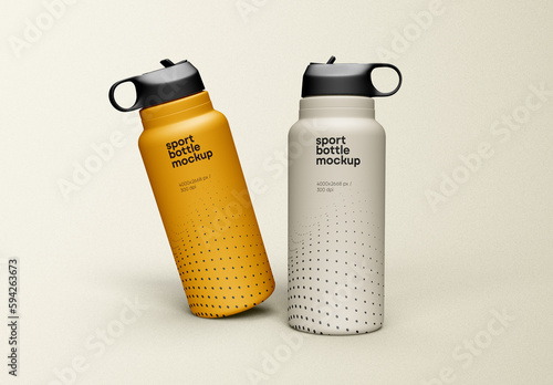 Sport Water Bottle Mockup