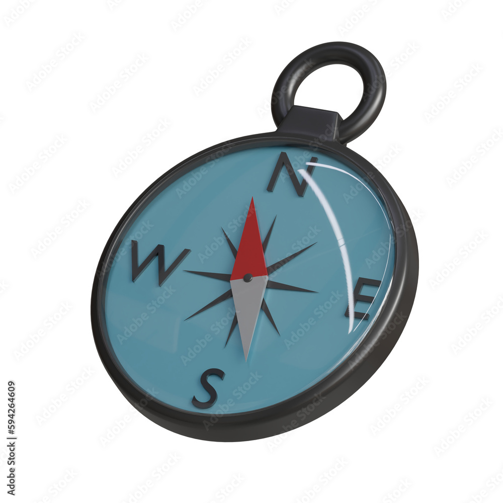 Obraz premium 3d rendered compass perfect for design project