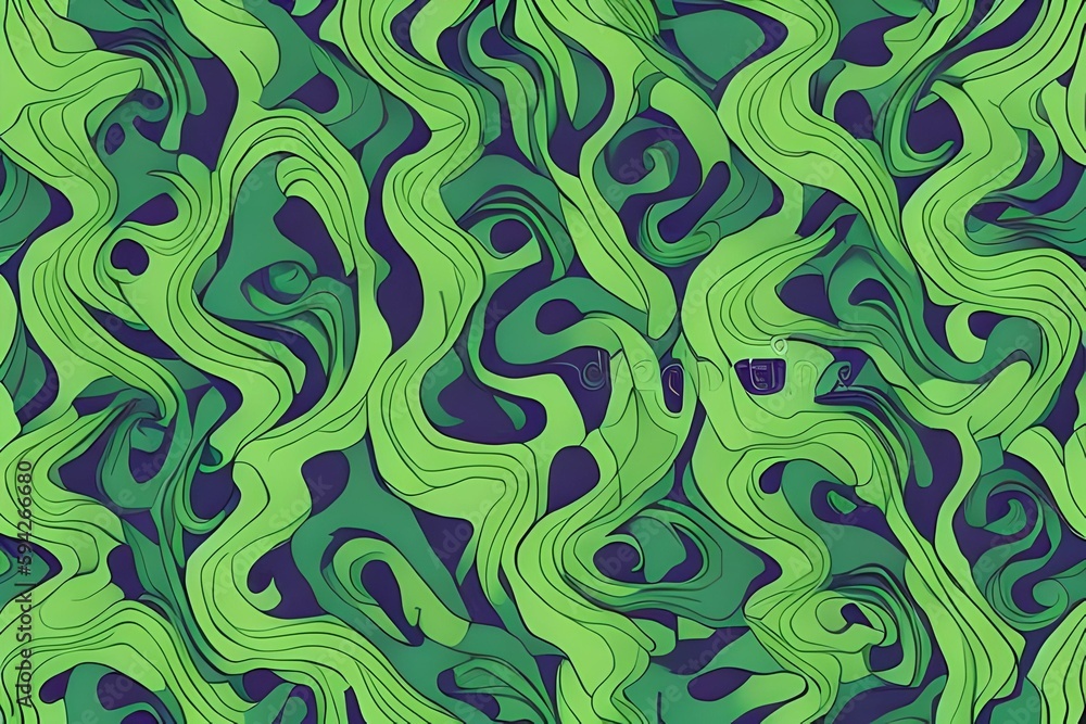 seamless pattern with swirls