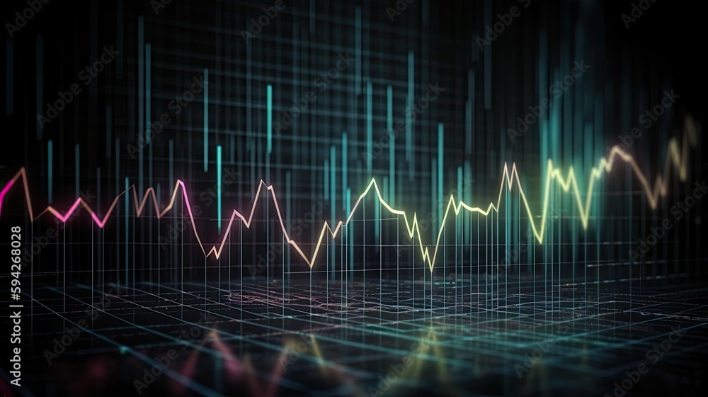 Data Analysis Chart and Graph for Business. Generative  AI 