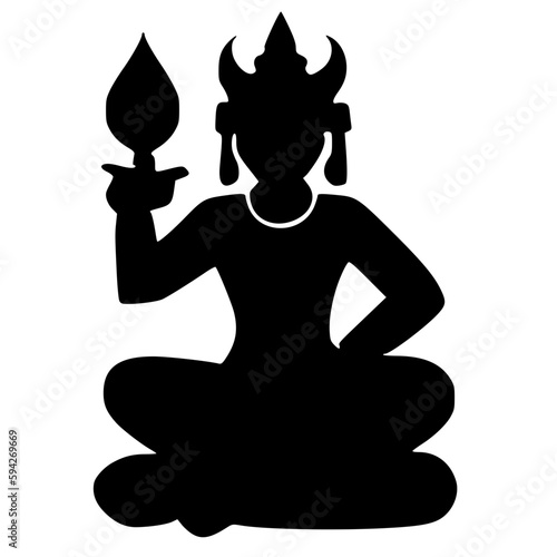 black god hindu icon