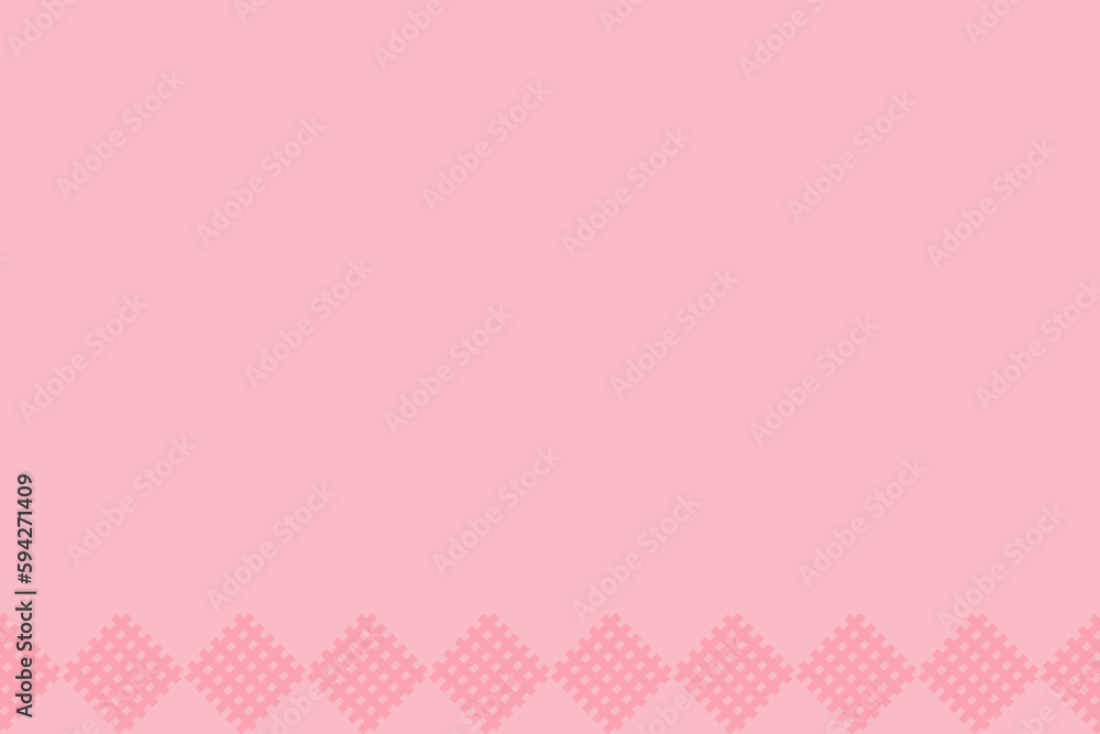 Minimal cute pink background seamless border vector illustration Minimal cute pink background seamless border vector illustration