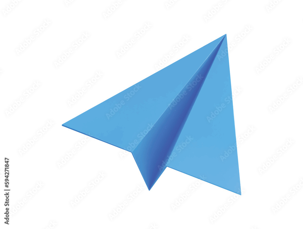 paper plane icon 3d rendering vector illustration paper plane icon 3d rendering vector illustration