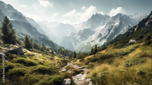 Die Schönheit der Bergspitzen KI © KNOPP VISION