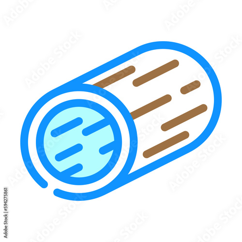 tube steel production color icon vector illustration
