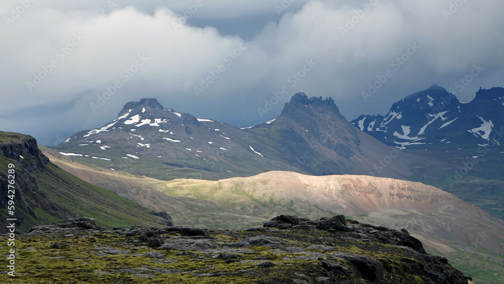 Iceland in the clouds.