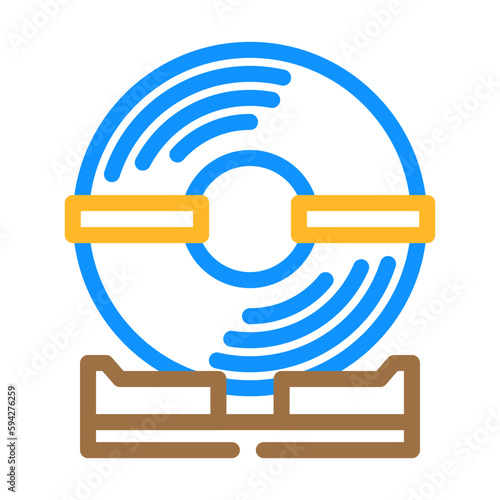 coil steel production color icon vector illustration