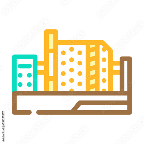 concentrator steel production color icon vector illustration