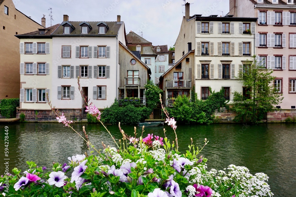 Canal, Strasbourg, France.