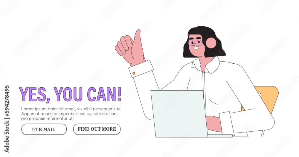 Thumb up hand gesture vector illustration. Good, great job, well done, ok or like business or marketing concept. Concept of approval, agreement. Manager employer support or motivate employees.
