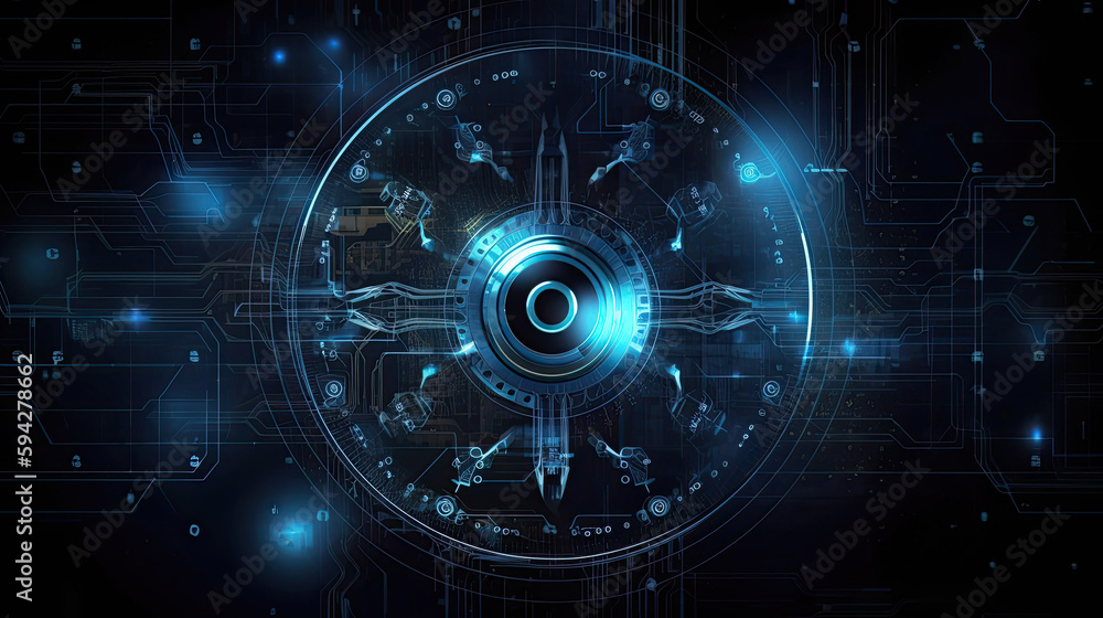 Dark blue Abstract digital conceptual technology Background Dark blue Abstract digital conceptual technology Background