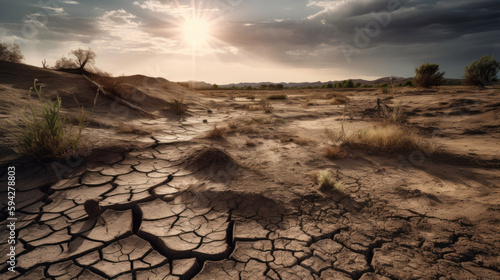 Desolate Drought Dry land