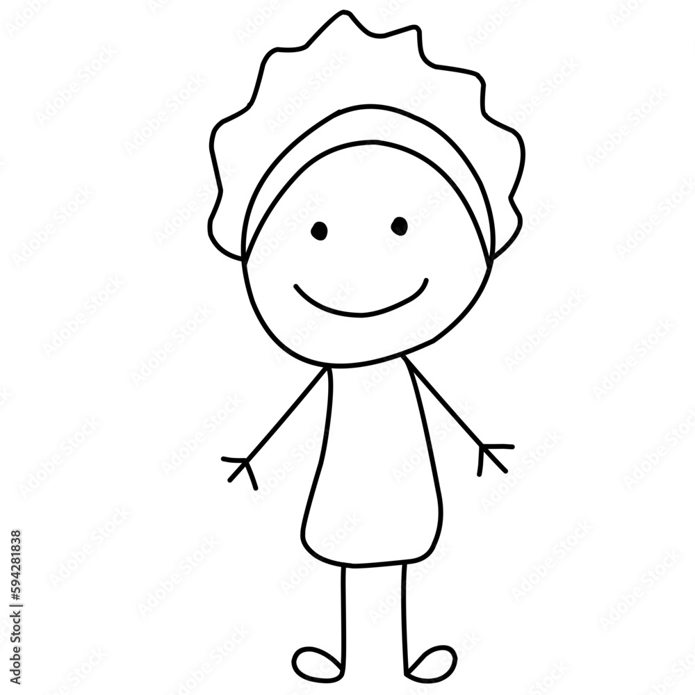 Happy Kids Doodle ,Happy Stick Figure Happy Kids Doodle ,Happy Stick Figure