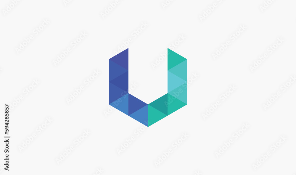 u Letter Logo, abstract logo design, Triangle logo Design, pixel logo u Letter Logo, abstract logo design, Triangle logo Design, pixel logo