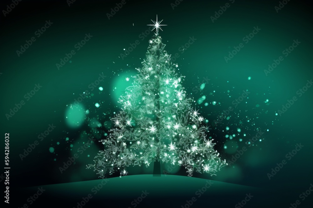 Christmas Tree Themed Background. Christmas Eve. Generative AI Christmas Tree Themed Background. Christmas Eve. Generative AI