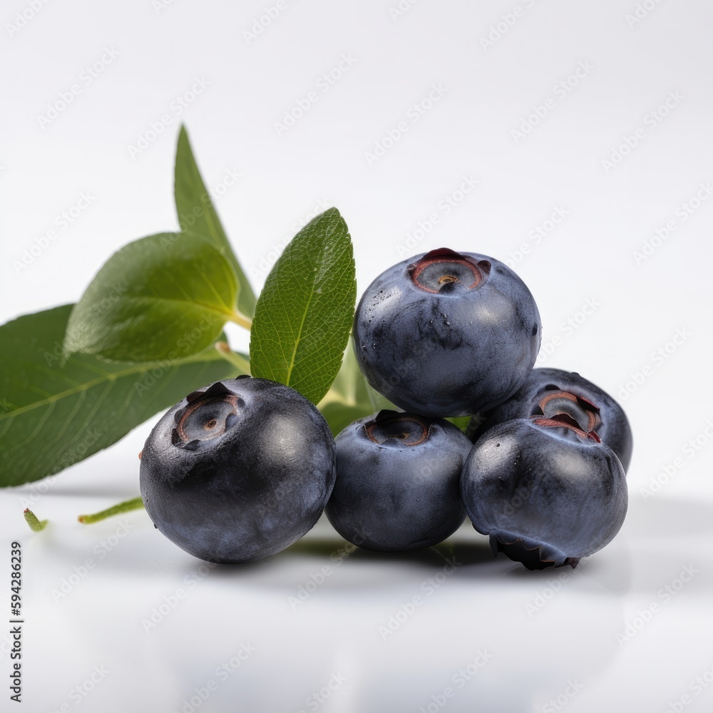 Blueberry fruit isolated on white background. Blueberry fruit isolated on white background.