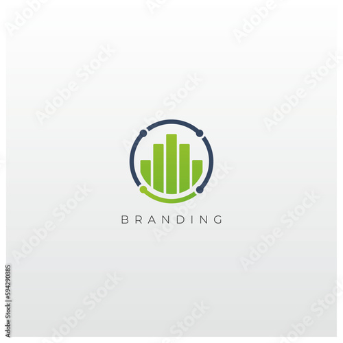 Trade Marketing Trading Networking Vector Logo Concept