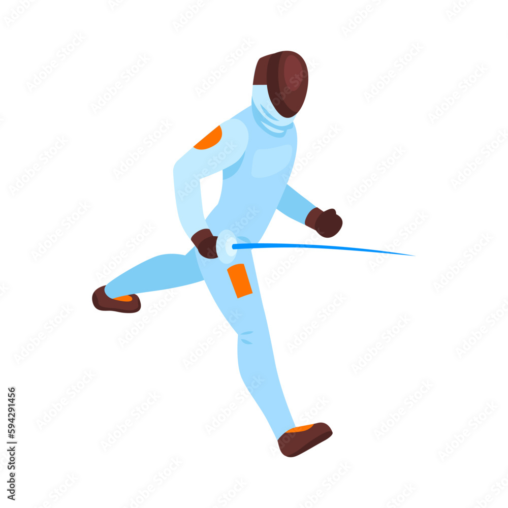 Fencing Isometric Illustration Fencing Isometric Illustration