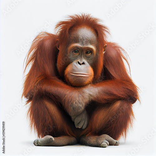 orangutan created witch Generative AI technology © Damian