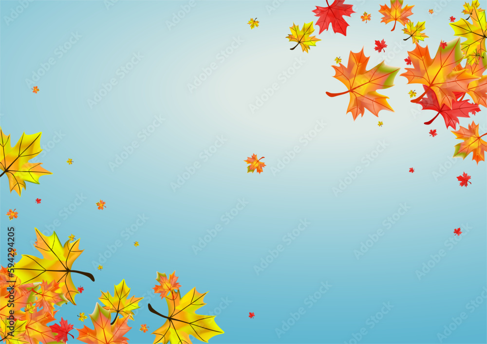 Ocher Foliage Background Blue Vector. Floral Forest Illustration. Orange Design Plant. Shape Leaves Design. Ocher Foliage Background Blue Vector. Floral Forest Illustration. Orange Design Plant. Shape Leaves Design.