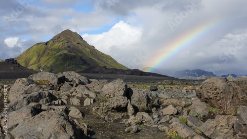 Tęczowy krajobraz Islandii  © Magda
