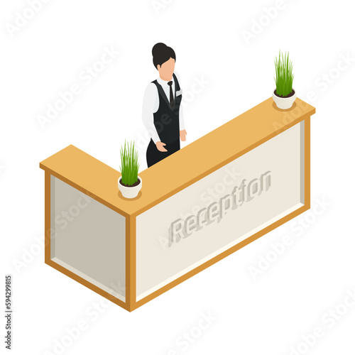 Hotel Reception Icon