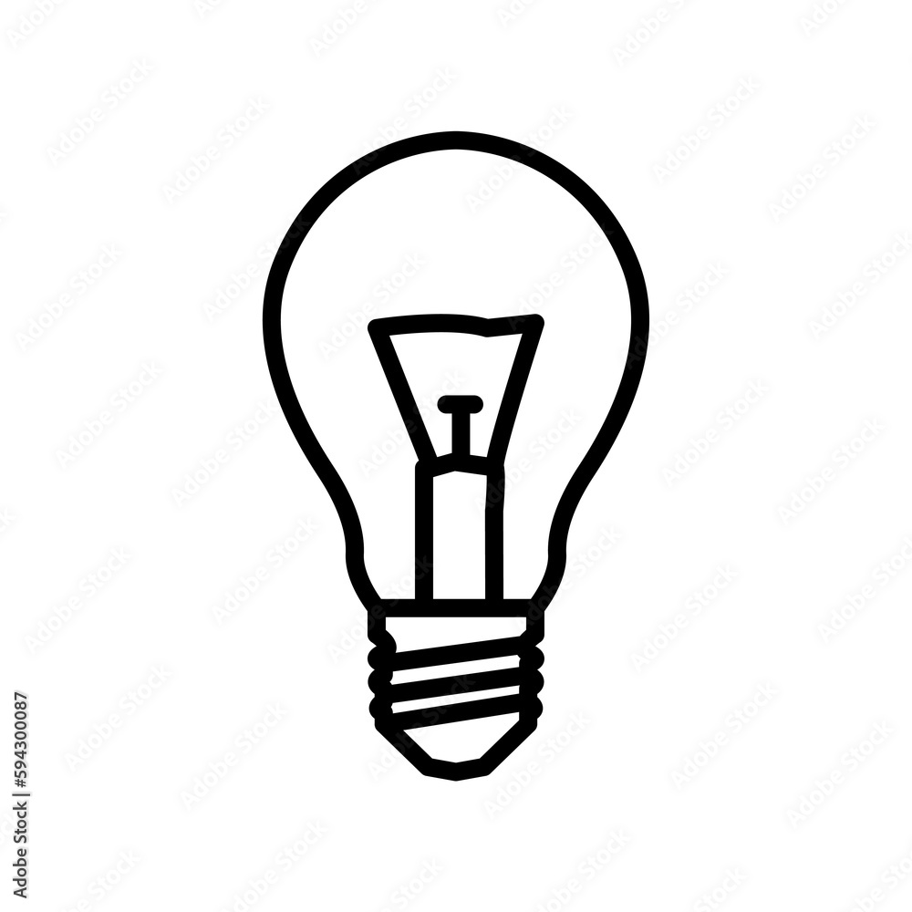 Bulb icon template PNG Bulb icon template PNG