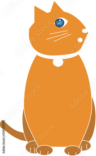 後ろを気にする猫のミモザ