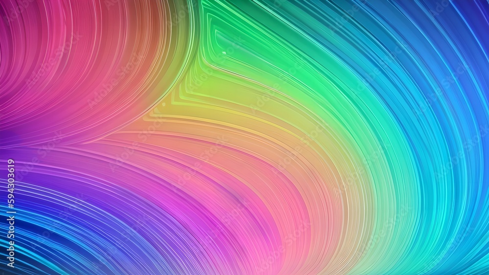 Obraz premium Abstract wavy background, generative AI