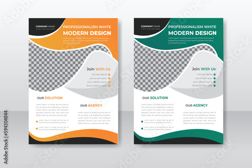 Digital business flyer design template