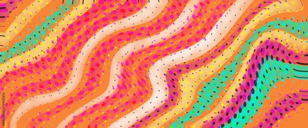 abstract colourful wave background