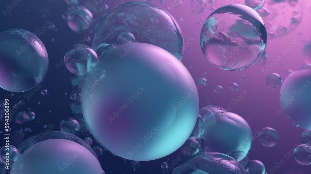 Abstract blue, mint and purple background. Generative Ai Abstract blue, mint and purple background. Generative Ai