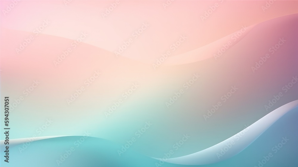 Beautiful mesmerize waves of colorful pattern, wavy surfaces, beautiful background, vintage pastel colors ,made with Generative AI