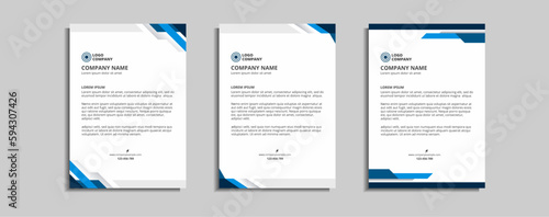 modern corporate letterhead template design