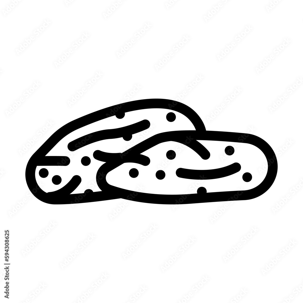 mango dried fruit line icon vector illustration mango dried fruit line icon vector illustration