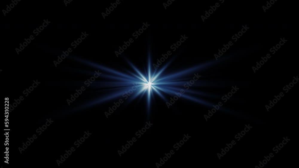 Loop center flickering golw blue optical lens flares shine rotation animation art on black background for screen project overlay. Lighting lamp rays effect dynamic bright video footage for project sc Loop center flickering golw blue optical lens flares shine rotation animation art on black background for screen project overlay. Lighting lamp rays effect dynamic bright video footage for project sc