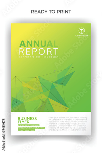 Abstract annual report business professional book brochure flyer clean design
