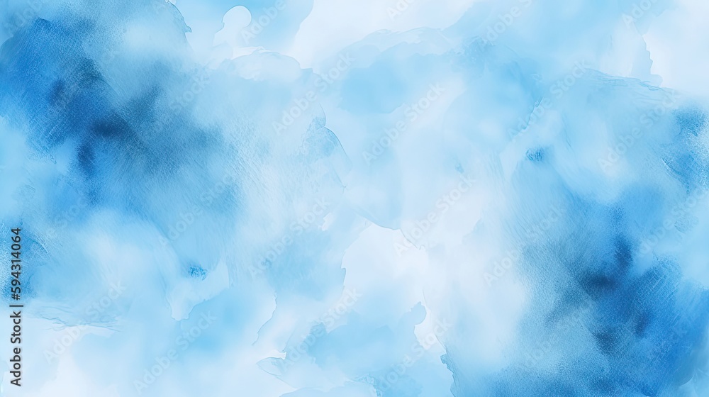 Blue Dreamscape: Abstract Watercolor Clouds and Powder Explosion on Defocused Background 4. Generative AI