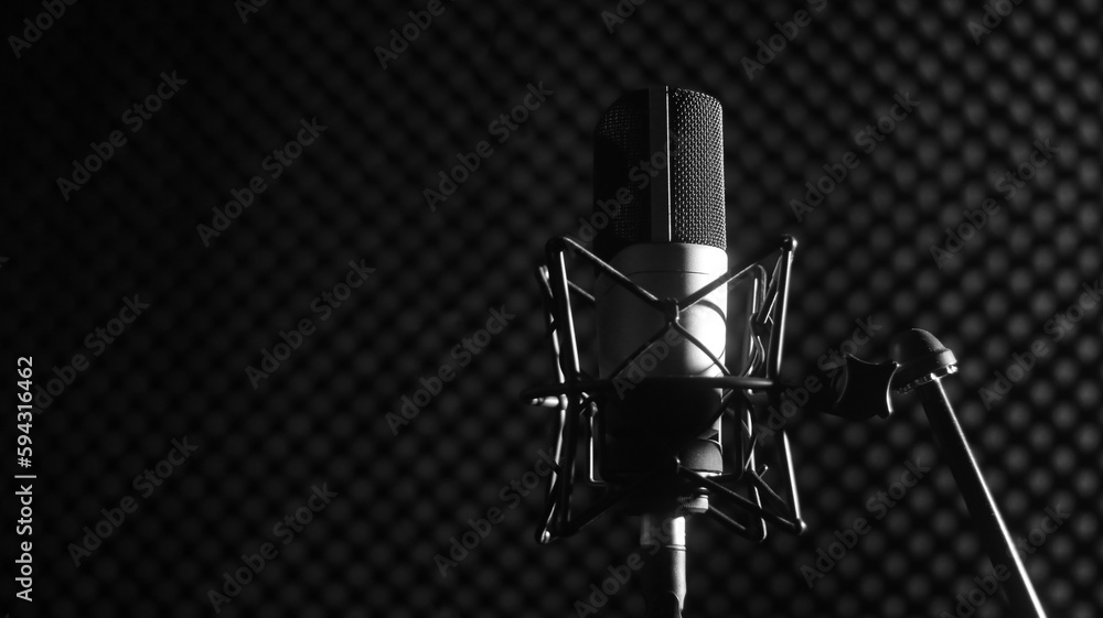 Obraz premium Microphone in Recording Studio