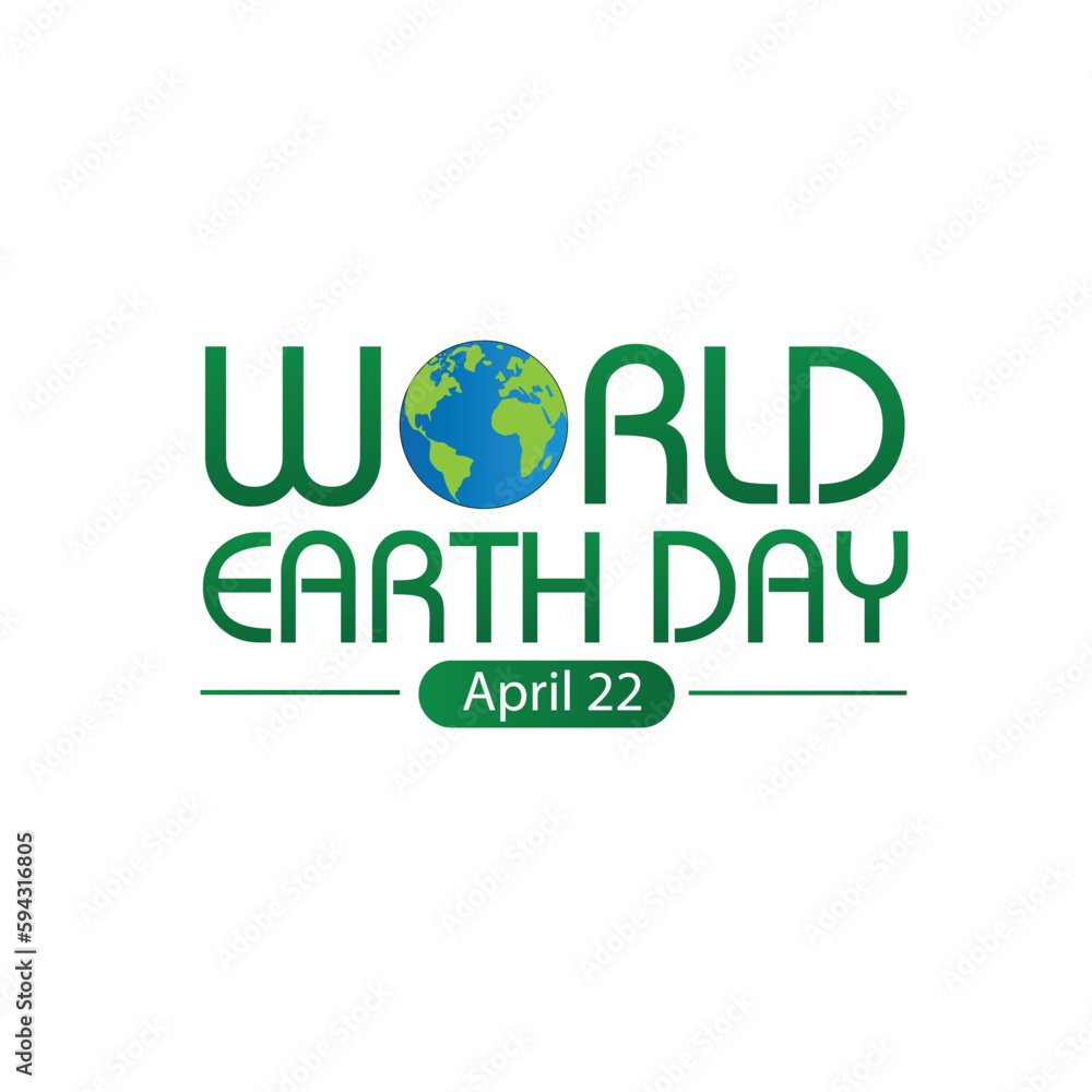 Earth Day typography art Earth Day typography art