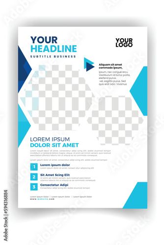 medical care poster and flyer template design