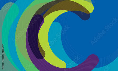 Smooth modern abstract background design with space for your copy - stock illustration