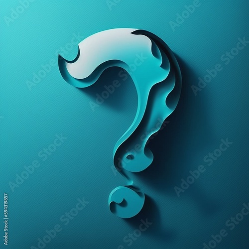 abstract background with question mark -generative AI