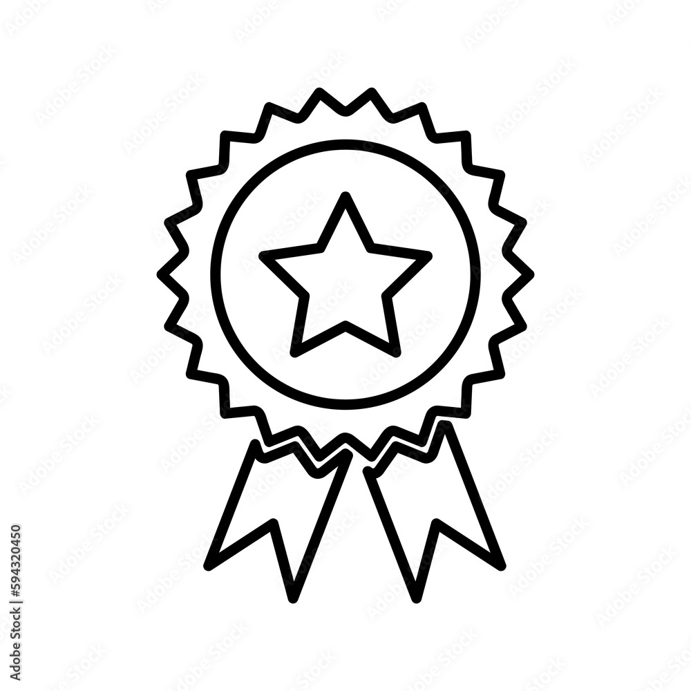 medal icon template. medal symbol vector sign isolated on white background medal icon template. medal symbol vector sign isolated on white background
