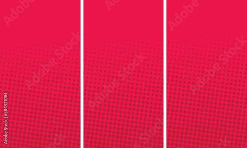 Dynamic style banner vector design with red color - Vector illustration