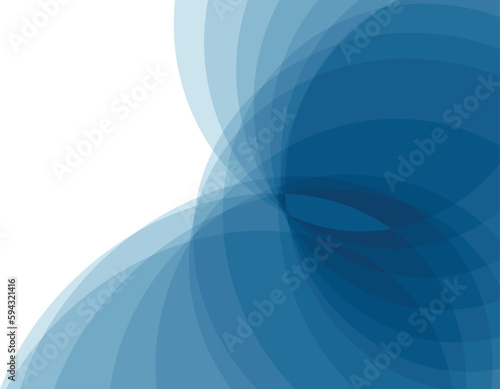 Abstract blue color background with dynamic shapes - Vector illustration
