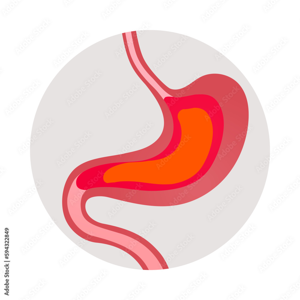 Gastritis Symptom Icon Gastritis Symptom Icon